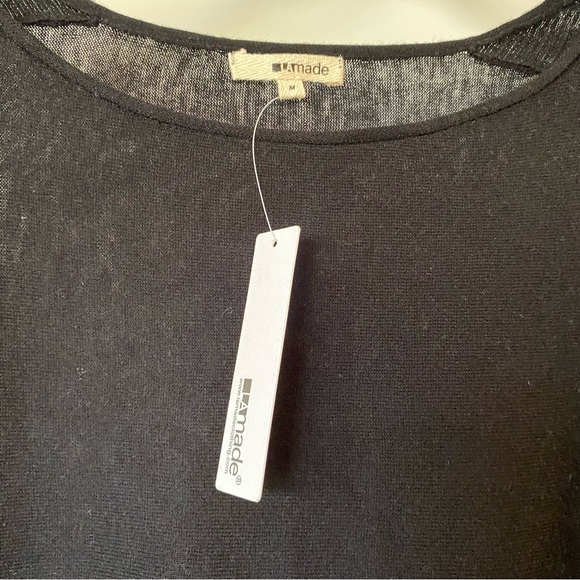 NWT LAmade Women's Stripe Three-Quarter Sleeve Boat Neck Top - Picture 10 of 12